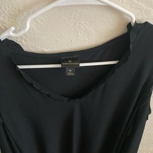 Black long sleeve with shoulder cuts